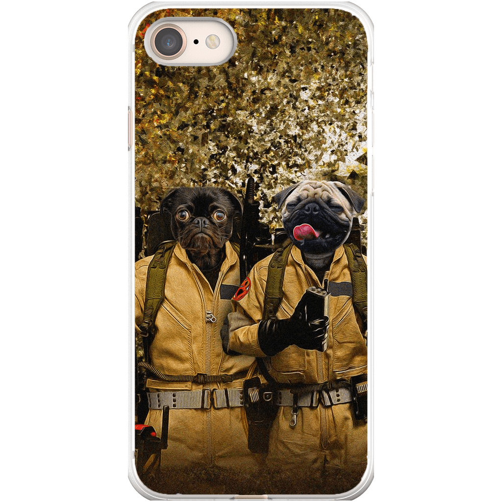 Funda para móvil personalizada con 2 mascotas &#39;Dog Busters&#39;