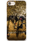 Funda para móvil personalizada con 2 mascotas 'Dog Busters'