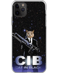 Funda para móvil personalizada 'Gato de negro'