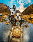 Rompecabezas personalizado de 2 mascotas 'Harley Wooferson'