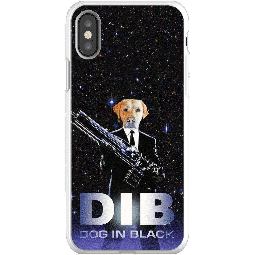 Funda para móvil personalizada &#39;Perro de negro&#39;