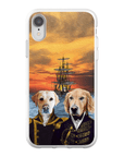 Funda personalizada para teléfono con 2 mascotas 'The Explorers'