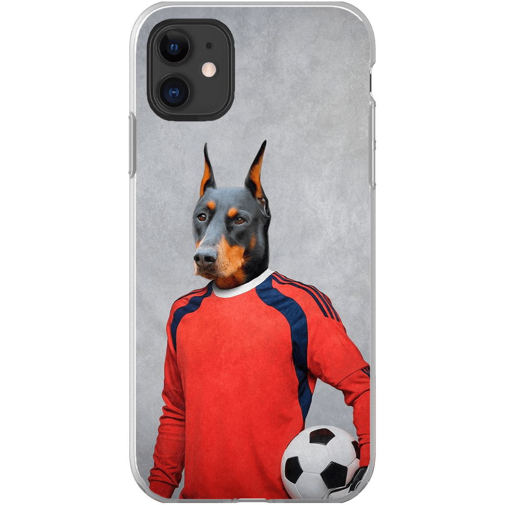 Funda para móvil personalizada &#39;El portero de fútbol&#39;