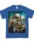 Camiseta personalizada para 4 mascotas 'Teenage Mutant Ninja Doggos'