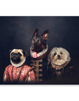 Póster personalizado con 3 mascotas 'La familia Duke'