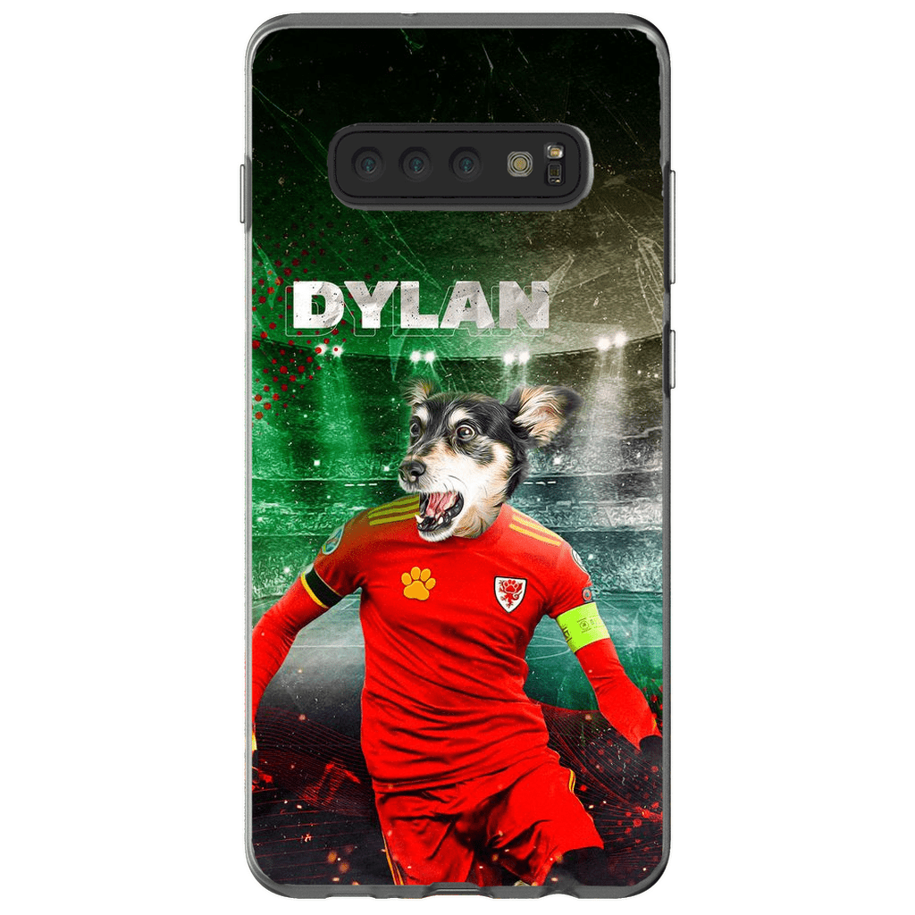 Funda para teléfono personalizada &#39;Wales Doggos Soccer&#39;