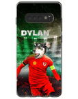 Funda para teléfono personalizada 'Wales Doggos Soccer'