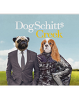 Manta personalizada para 2 mascotas 'DogSchitt's Creek' 