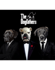 Póster personalizado con 3 mascotas 'The Dogfathers'