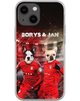 Funda personalizada para teléfono con 2 mascotas 'Poland Doggos'