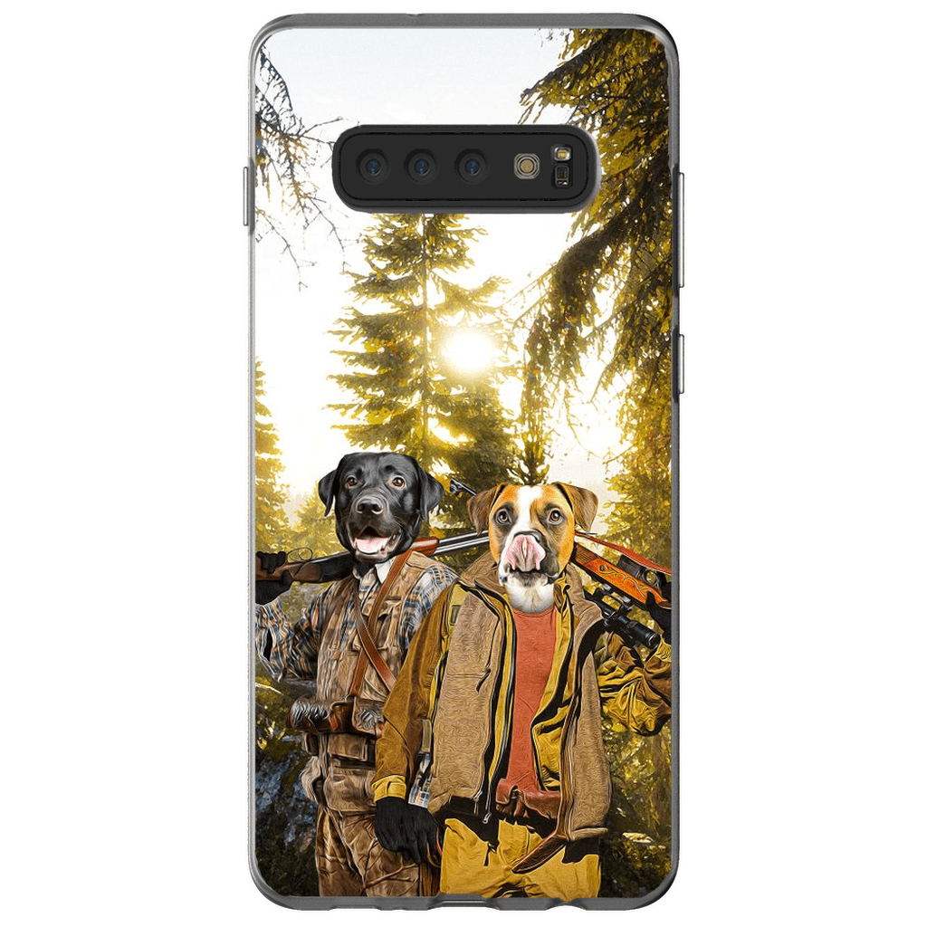 Funda personalizada para teléfono con 2 mascotas &#39;The Hunters&#39;