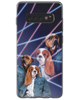 Funda personalizada para teléfono con 2 mascotas '1980s Lazer Portrait'