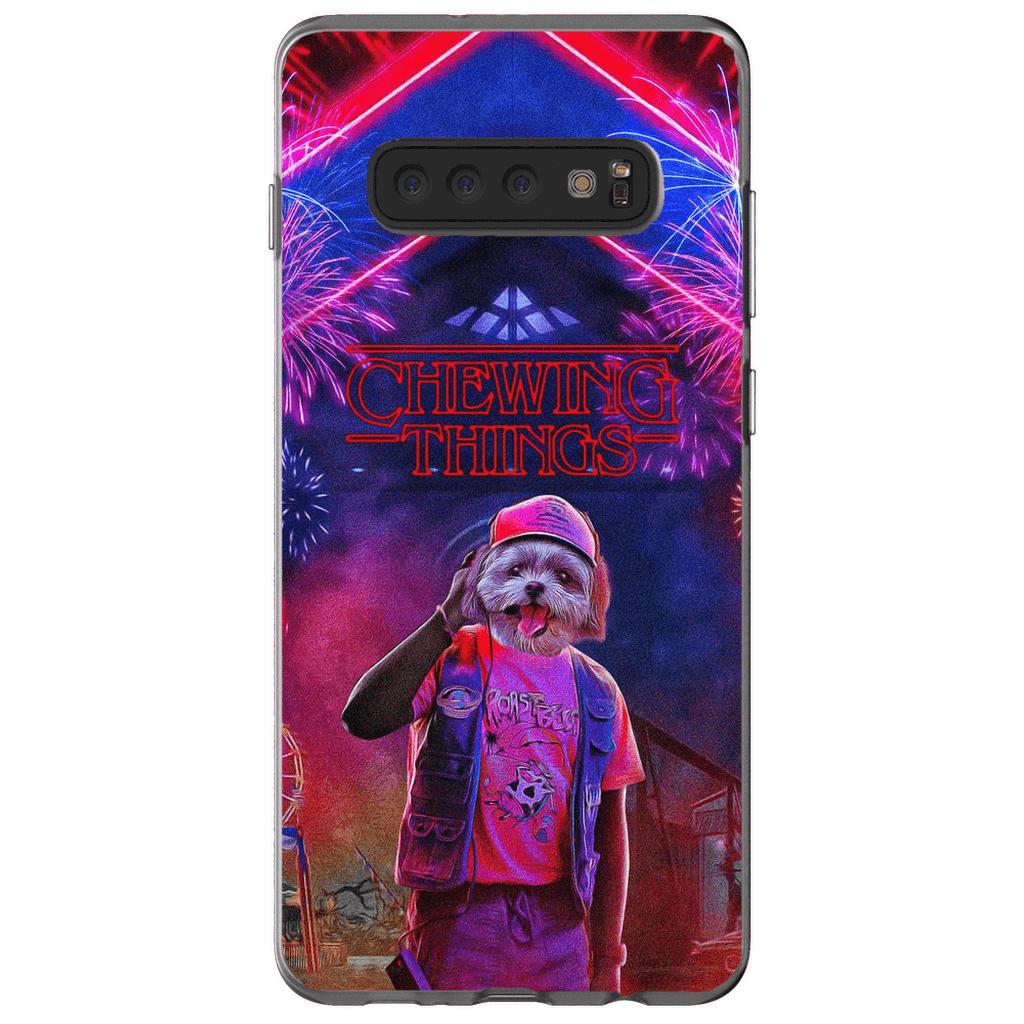 Funda para móvil personalizada &#39;Masticar cosas&#39;