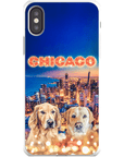 Funda personalizada para teléfono con 2 mascotas 'Doggos Of Chicago'