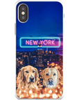 Funda personalizada para teléfono con 2 mascotas 'Doggos of New York'