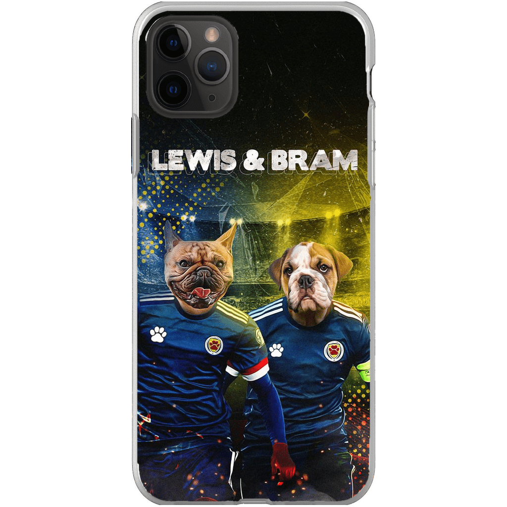 Funda personalizada para teléfono con 2 mascotas &#39;Scotland Doggos&#39;