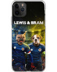 Funda personalizada para teléfono con 2 mascotas 'Scotland Doggos'