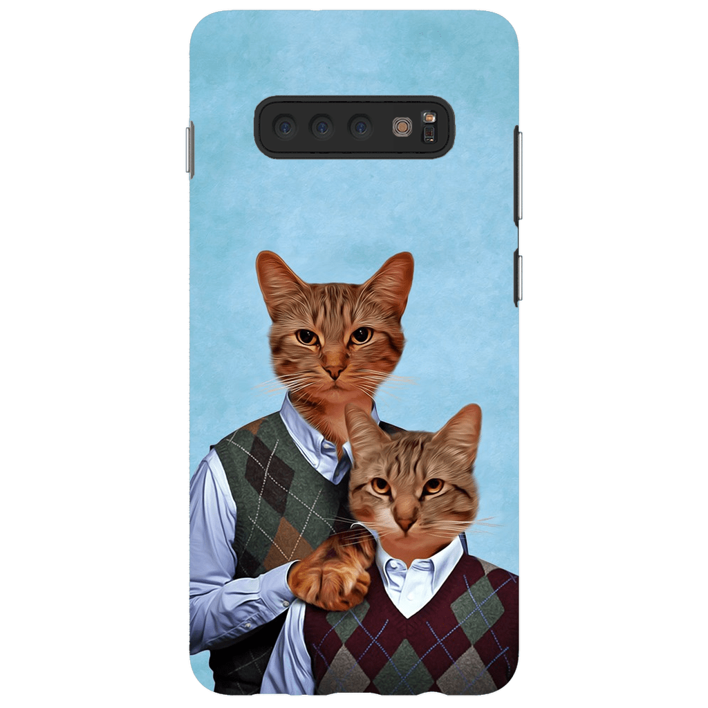 Funda personalizada para teléfono con 2 gatos &#39;Step Kitties&#39;