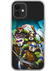 Funda personalizada para teléfono con 4 mascotas 'Teenage Mutant Ninja Doggos'