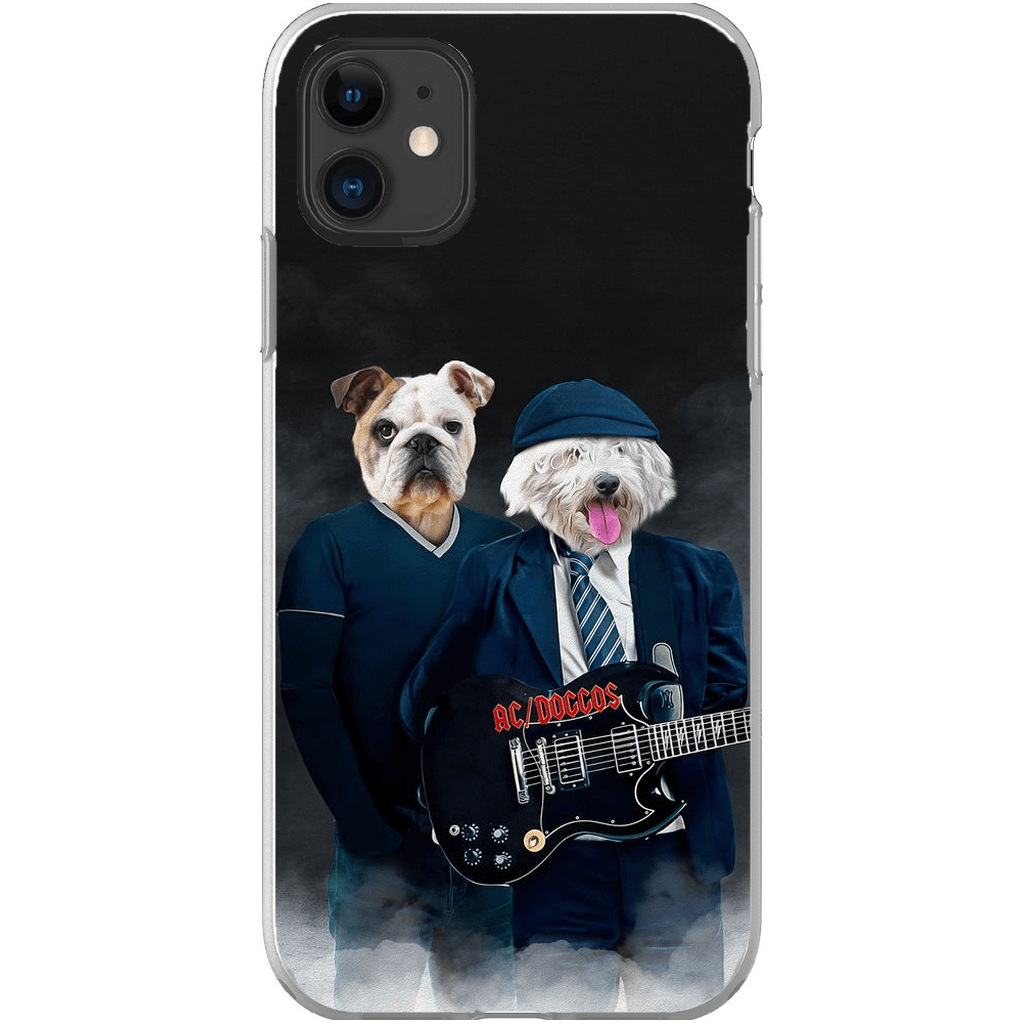 Funda personalizada para teléfono con 2 mascotas &#39;AC/Doggos&#39;