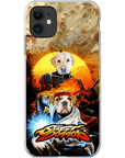 Funda personalizada para teléfono con 2 mascotas 'Street Doggos'