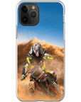 Funda para móvil personalizada 'El piloto de motocross'