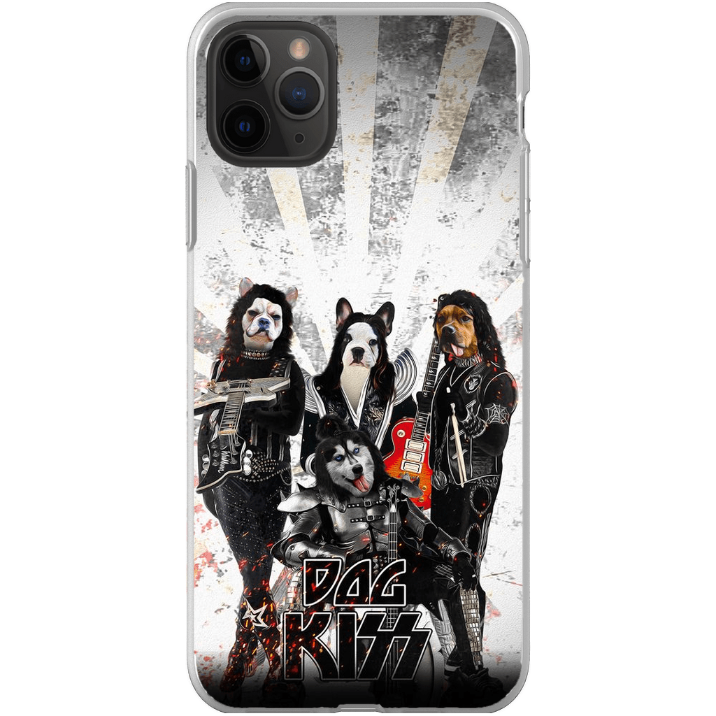 Funda personalizada para teléfono con 4 mascotas &#39;Kiss Doggos&#39;