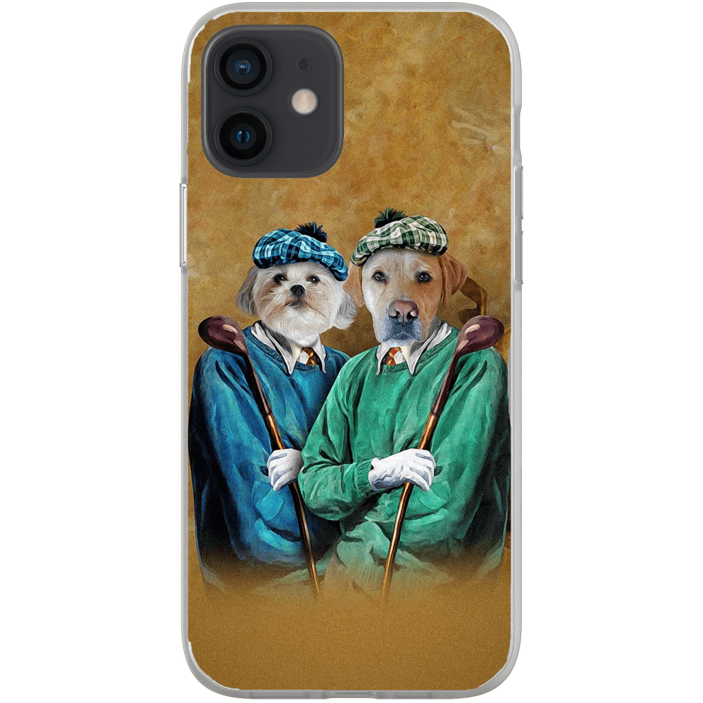 Funda personalizada para teléfono con 2 mascotas &#39;The Golfers&#39;