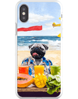 Funda para móvil personalizada 'El perro de la playa'