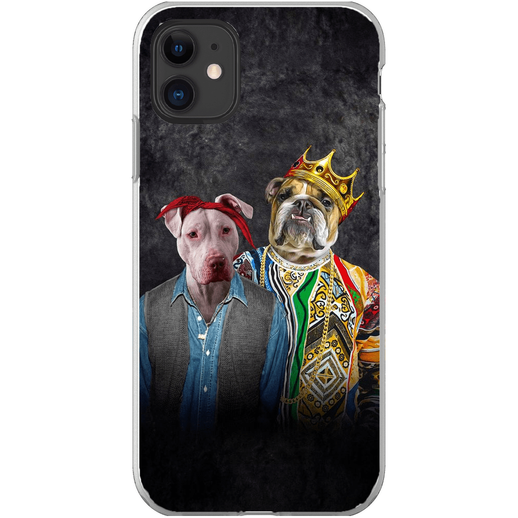 Funda personalizada para teléfono con 2 mascotas &#39;2Paw And Notorious DOG&#39;