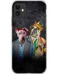 Funda personalizada para teléfono con 2 mascotas '2Paw And Notorious DOG'