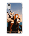 Funda personalizada para teléfono con 2 mascotas 'Titanic Doggos'