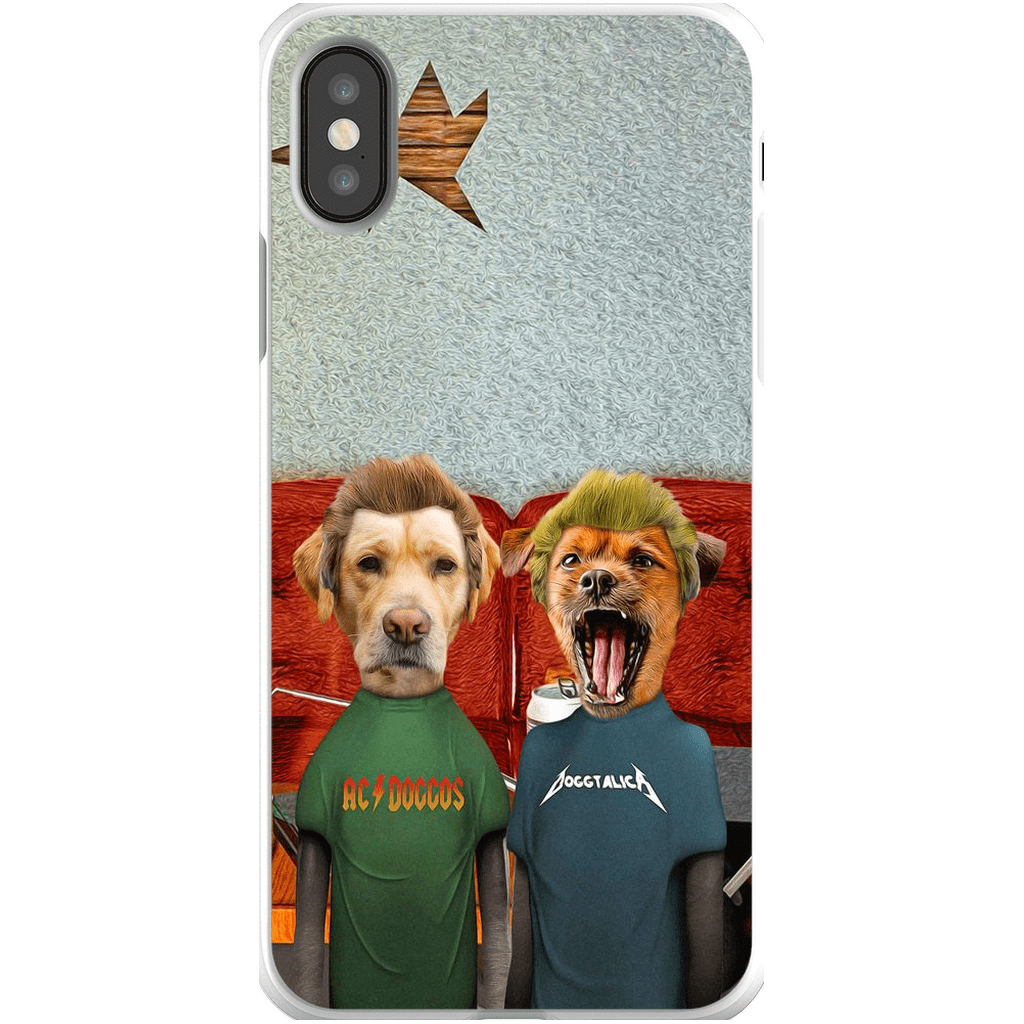 Funda personalizada para teléfono con 2 mascotas &#39;Beavis y Buttsniffer&#39;