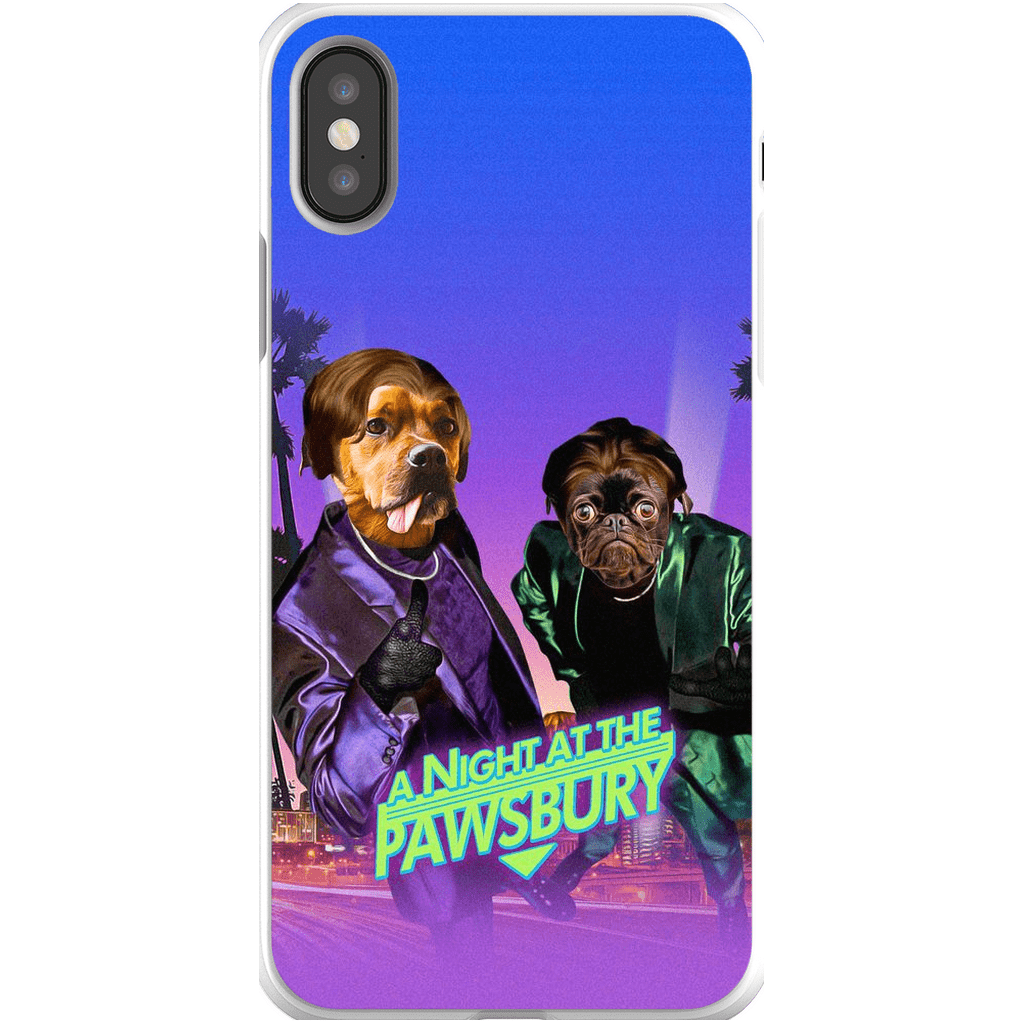 Funda personalizada para teléfono con 2 mascotas &#39;Una noche en Pawsbury&#39;