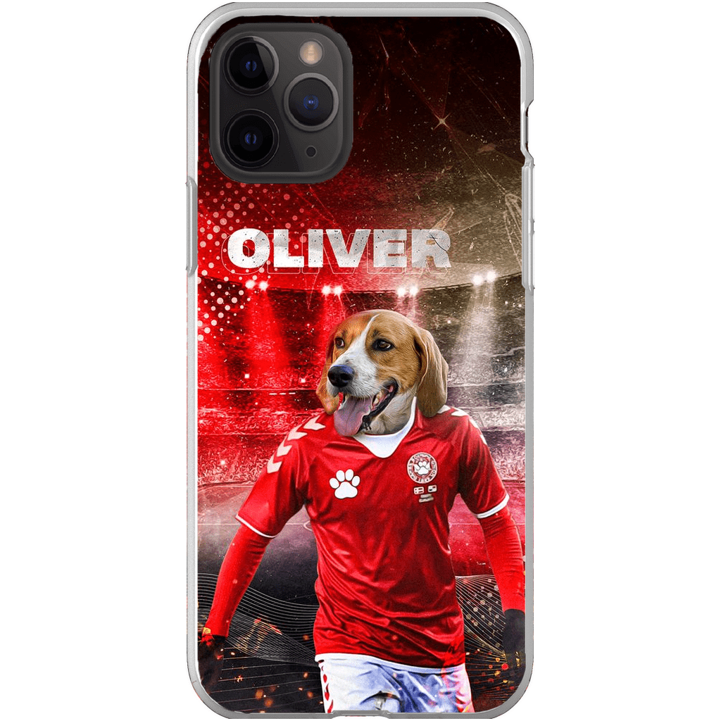 Funda para móvil personalizada &#39;Dinamarca Doggos Soccer&#39;