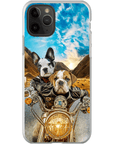 'Harley Wooferson' Funda para Móvil Personalizada con 2 Mascotas