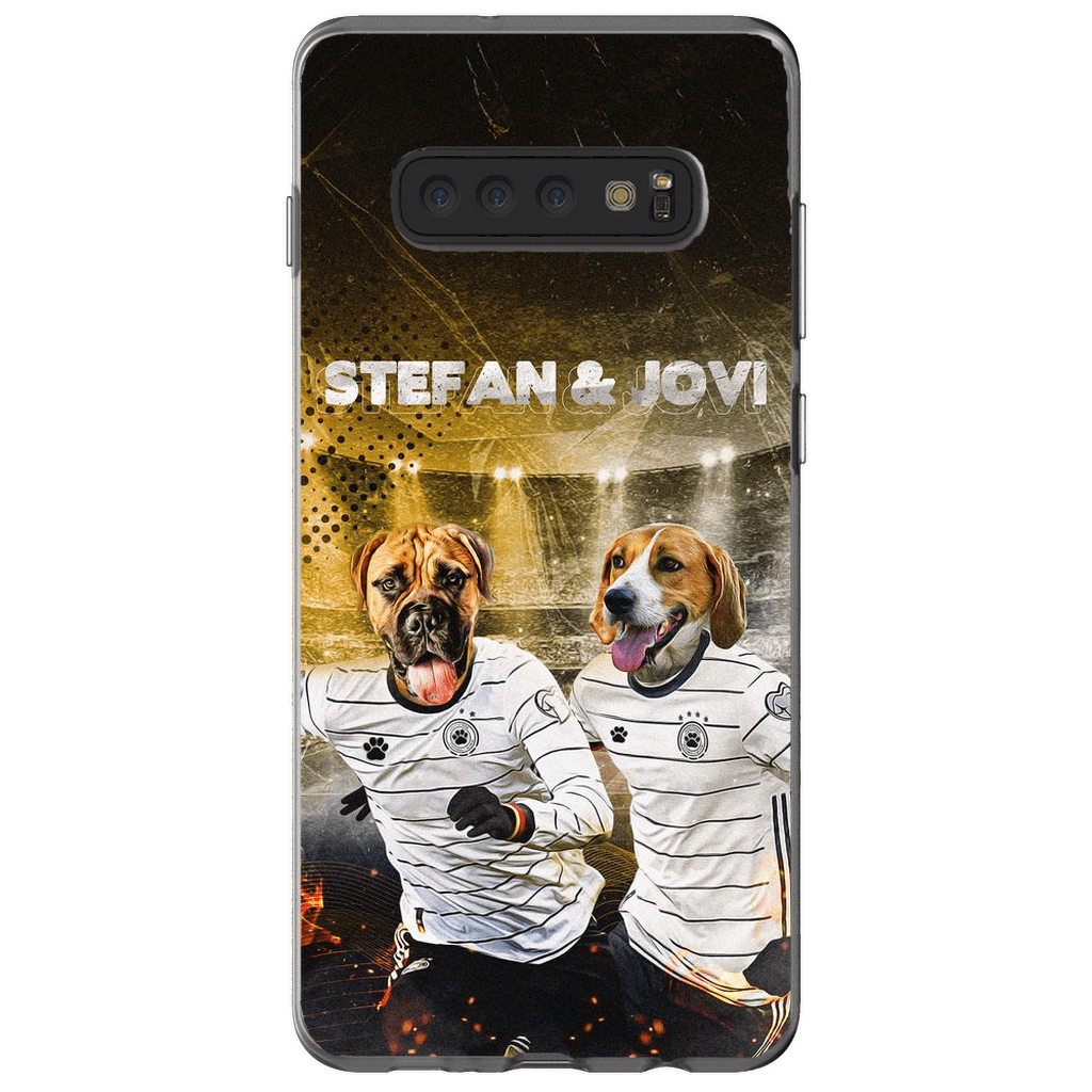 &#39;Alemania Doggos&#39; Funda personalizada para teléfono con 2 mascotas