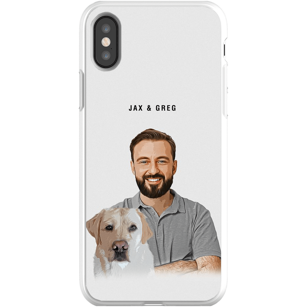 Funda moderna personalizada para teléfono para mascotas y humanos