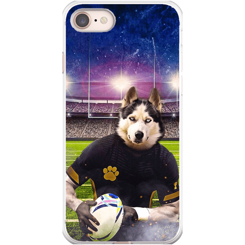 Funda para móvil personalizada &#39;El jugador de rugby&#39;