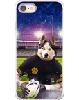 Funda para móvil personalizada 'El jugador de rugby'