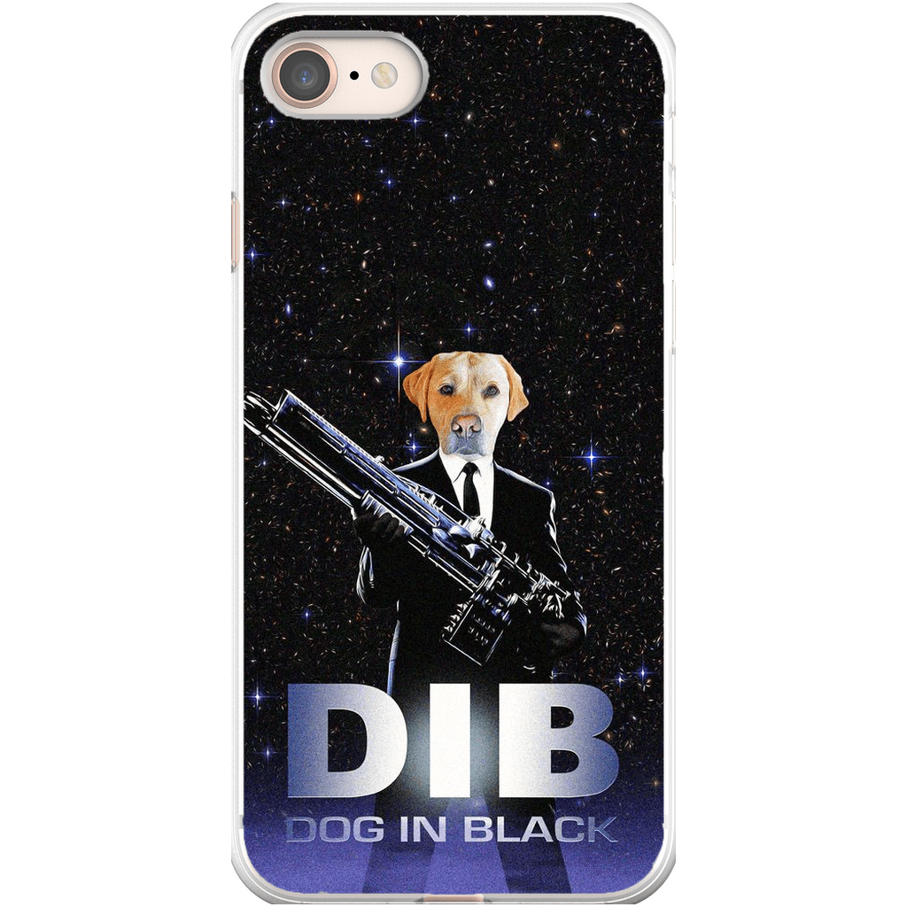 Funda para móvil personalizada &#39;Perro de negro&#39;