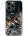 Funda personalizada para teléfono con 2 mascotas 'Bat Dog &amp; Robpaw'