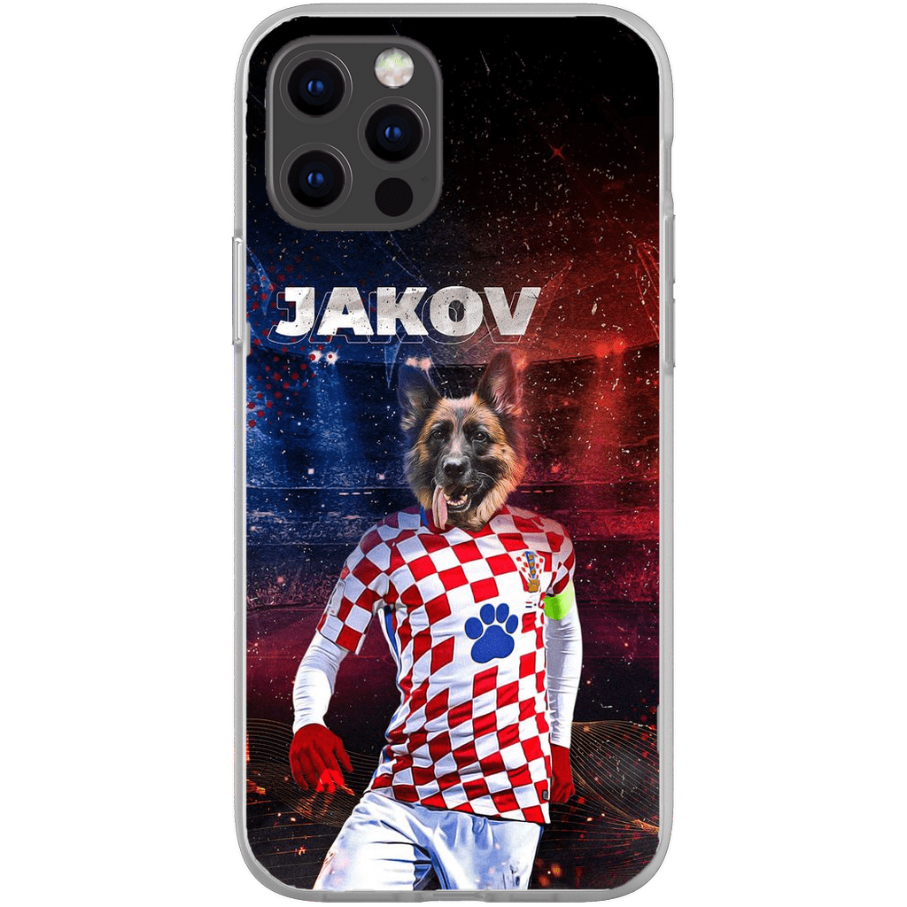 Funda para móvil personalizada &#39;Croacia Doggos Soccer&#39;