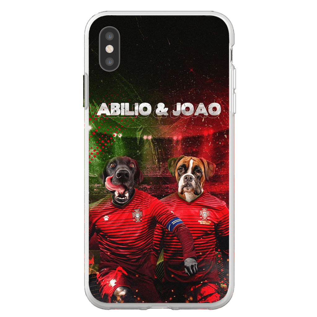 &#39;Portugal Doggos&#39; Funda personalizada para teléfono con 2 mascotas