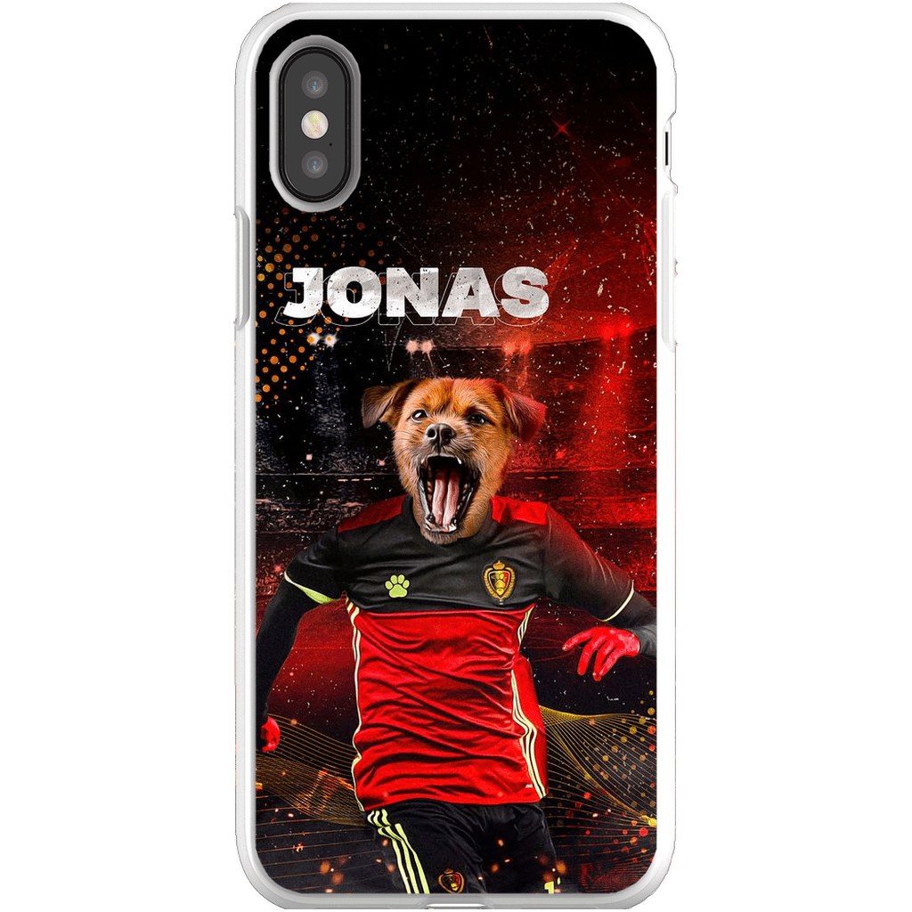 Funda para móvil personalizada &#39;Belgium Doggos Soccer&#39;