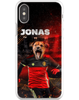 Funda para móvil personalizada 'Belgium Doggos Soccer'