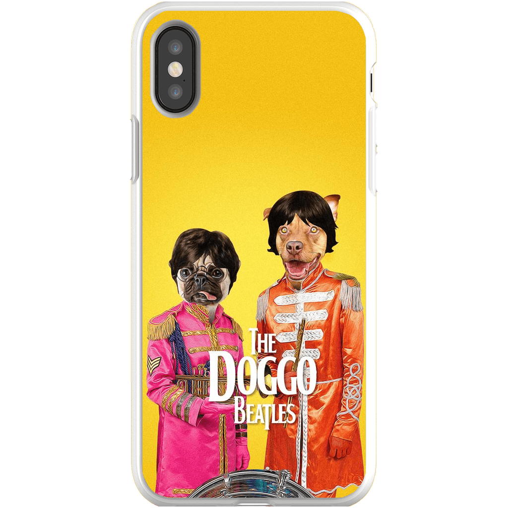 Funda personalizada para teléfono con 2 mascotas &#39;The Doggo Beatles&#39;