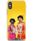 Funda personalizada para teléfono con 2 mascotas 'The Doggo Beatles'