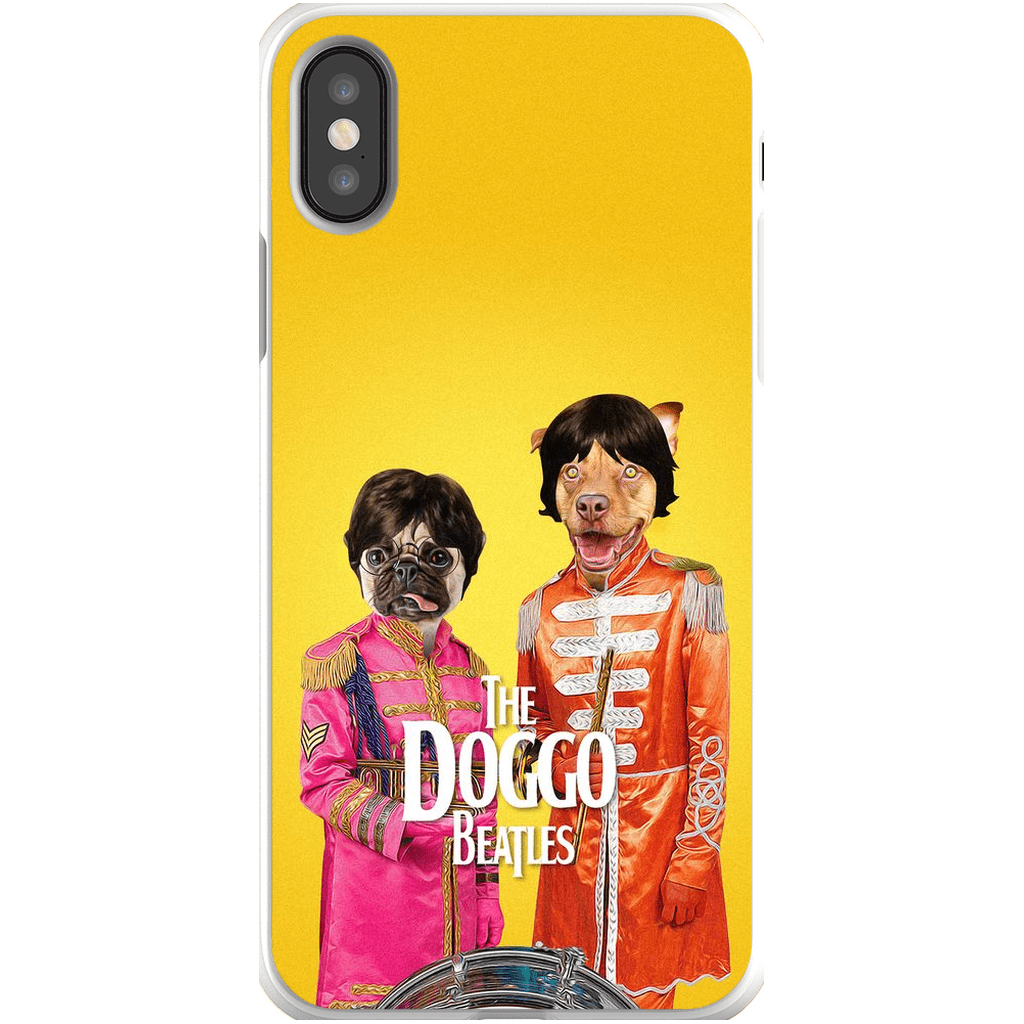 Funda personalizada para teléfono con 2 mascotas &#39;The Doggo Beatles&#39;