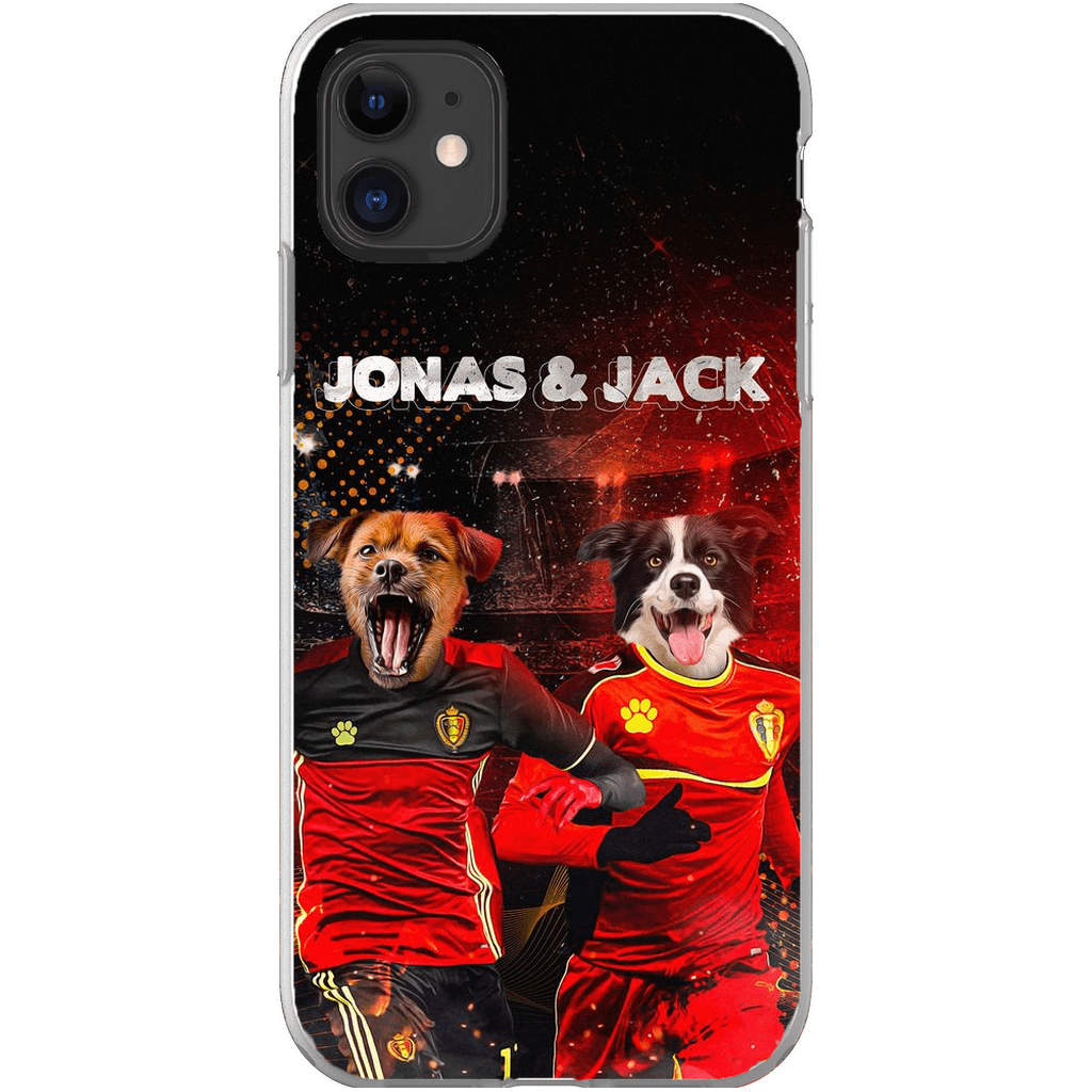 Funda personalizada para teléfono con 2 mascotas &#39;Belgium Doggos&#39;